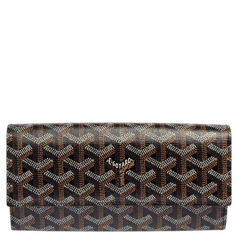 goyard varenne continental|Goyard Black Goyardine Coated Canvas Varenne .